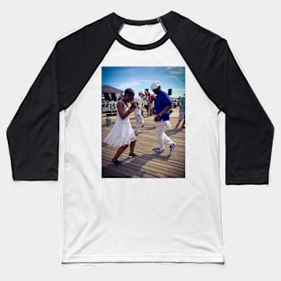 Coney Island Dancing Brooklyn NYC Baseball T-Shirt